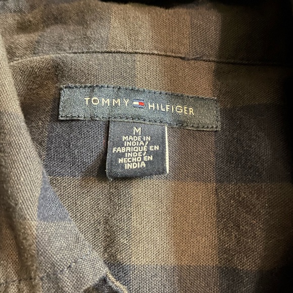 Tommy Hilfiger Navy and Green Plaid Shirt Dress - Picture 5 of 5